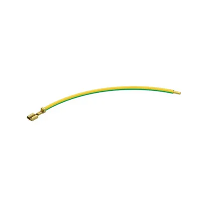 Linie de legatura echipotentiala sectiune transversala 2,5 mm², cu 1 manson de impingere de 6,3 mm conform. conform DIN 46247-3 si o virola de capat de sarma GSL 150
