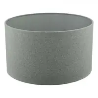 Abajur Pyramid Grey Linen Drum Shade 35cm