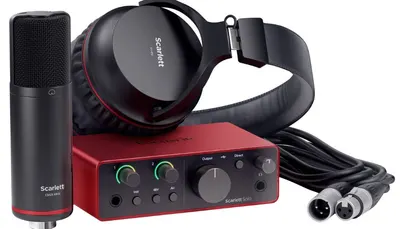 Set de studio Focusrite - Scarlett Solo, roşu/negru