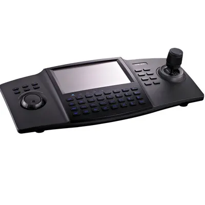 Tastatura de control Hikvision DS-1100KI(B) pentru camere speed dome, display 7" LCD, 4D joystick, suporata 32 utilizatori si 4