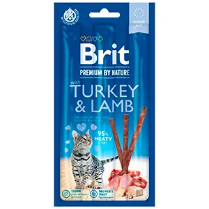 Brit Premium By Nature Cat Sticks With Turkey and Lamb (3 sticks)