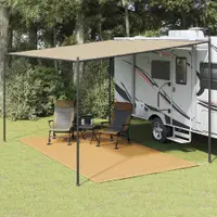 Gossi covor pentru cort, nisipiu, 250x400 cm, hdpe