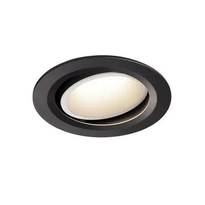 Spot incastrat, NUMINOS MOVE L Ceiling lights, black Indoor LED recessed ceiling light black/white 4000K 40° rotating and pivoting