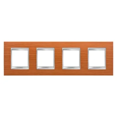Placa ornament CProiector HORUS LUX international - IN TECHNOPOLYMER finisaj lemnING - 2+2+2+2 modul HORIZONTAL - CHERRY - CProiector HORUS