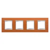 Placa ornament CProiector HORUS LUX international - IN TECHNOPOLYMER finisaj lemnING - 2+2+2+2 modul HORIZONTAL - CHERRY - CProiector HORUS