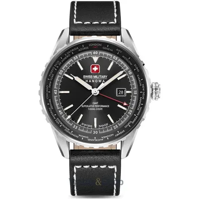 Ceas Swiss Military Hanowa Swiss Military Hanowa SMWGB0003201 Mens Watch Afterburn GMT 44mm 10ATM
