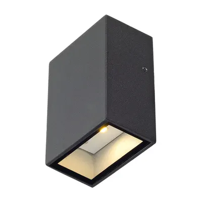 Corp iluminat de perete, aplica, lumini QUAD perete, antracit