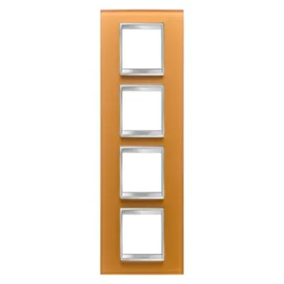 Placa ornament CProiector HORUS LUX international - IN GLASS - 2+2+2+2 modul VERTICAL - OCHRE - CProiector HORUS