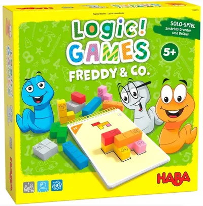 Joc de logică Haba - Cu 60 de variante de dificultate crescândă