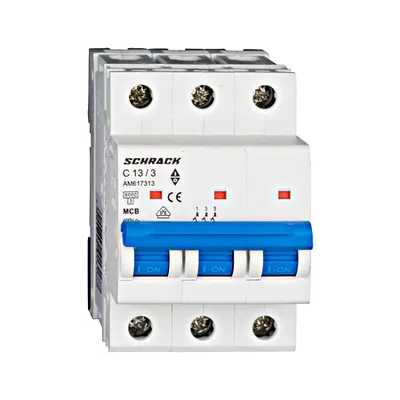 Intrerupator automat tripolar MCB, AMPARO 6kA, C 13A, 3P