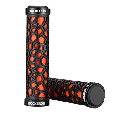 Mâner biciclete de oraș aderență puternică, orange și negru