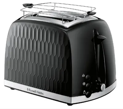 Prajitor de paine Russell Hobbs - Honeycomb 2S, 850W, 4 viteze, negru