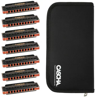 Set muzicuță Cascha - Pro HH 2224, negru/roșu