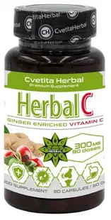 Herbal C, 300 mg, 80 capsule, Cvetita Herbal