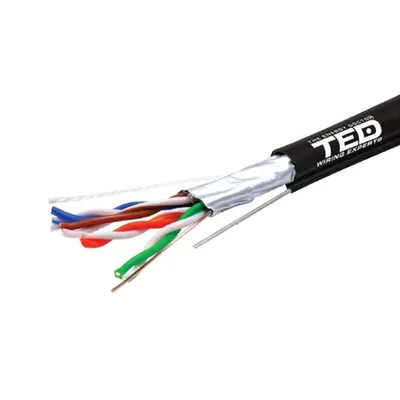 Cablu FTP cat.5e CU 0.5 + Sufa PE, rola 500m, TED