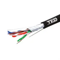 Cablu FTP cat.5e CU 0.5 + Sufa PE, rola 500m, TED