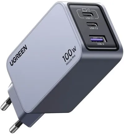 Încărcător Ugreen - X757 Nexode Pro, USB-A/C, 100W, gri