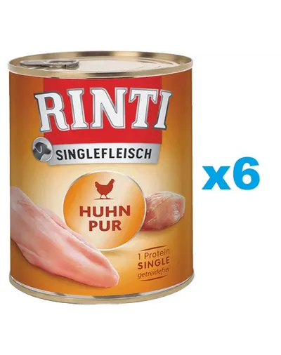 RINTI Singlefleisch Chicken Pure monoproteina pui 6x800 g pentru caine