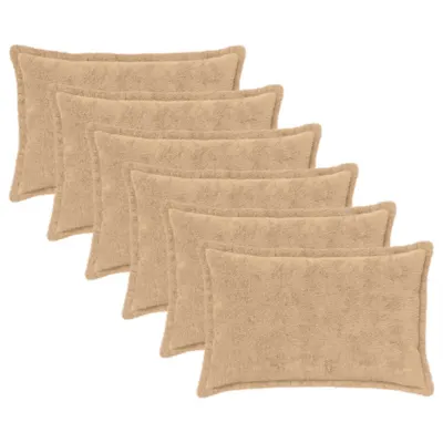 vidaXL Husă pentru pernă 6 buc. HOUTEN Crem 50 x 80 cm