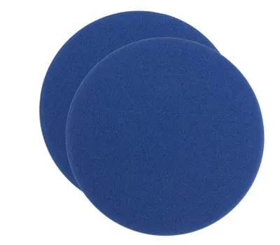 Burete abraziv lustruire SPONGE BLUE ULTRA FINE 160 20 MM - 2 PC, tip: moale, diametru: 150 160 mm, grosime: 20 mm, culoare: albastru, suporturi de montare: carlig si bucla, 2 buc