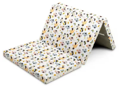 Saltea pliabilă pentru călătorii Sensillo isleep Baby Friends - 120 x 60 x 5 cm