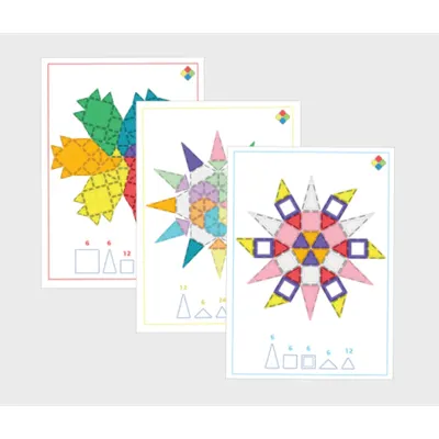 Set carduri Mandala pentru seturile magnetice de constructie