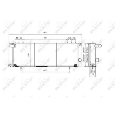Radiator, racire motor NRF 50231