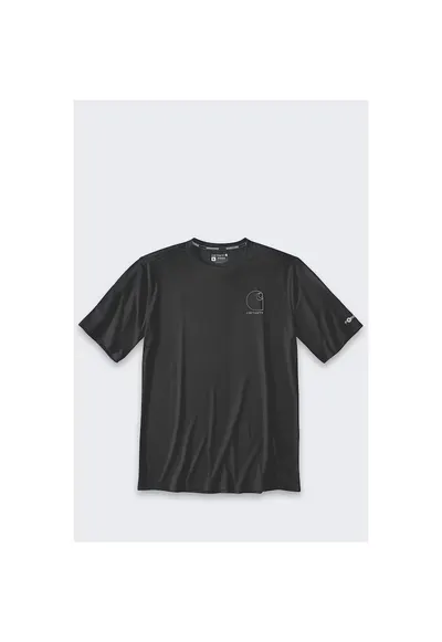 Tricou sport Force - tehnologie Sun Defender - negru - poliester