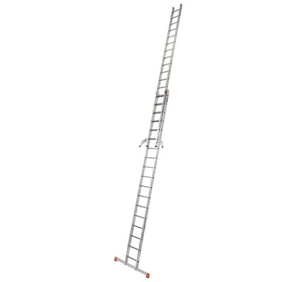 Scara culisanta din aluminiu Monto Fabilo, 2x18 trepte