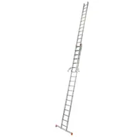 Scara culisanta din aluminiu Monto Fabilo, 2x18 trepte