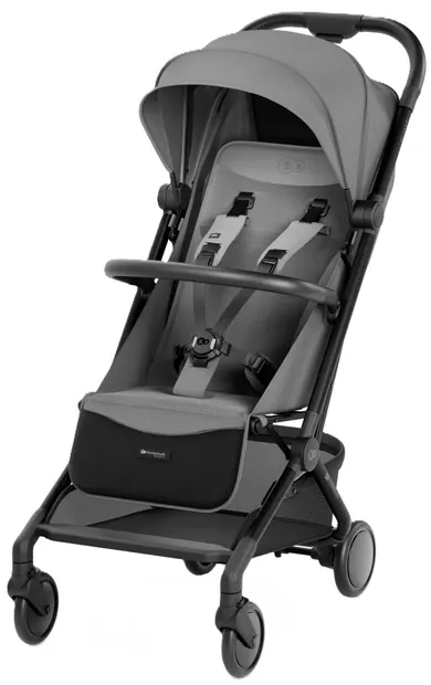 Cărucior de vară pentru bebeluși KinderKraft - Pilot 2, Platinum Gray