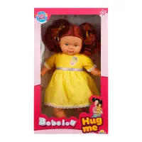 Papusa Bebelou cu par roscat, Dollz n More, Hug me, 40 cm