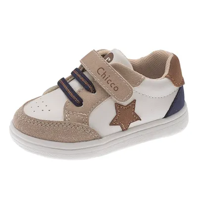 Pantofi sport bebe Chicco Gozzy, Alb cu bej, 21052-69P