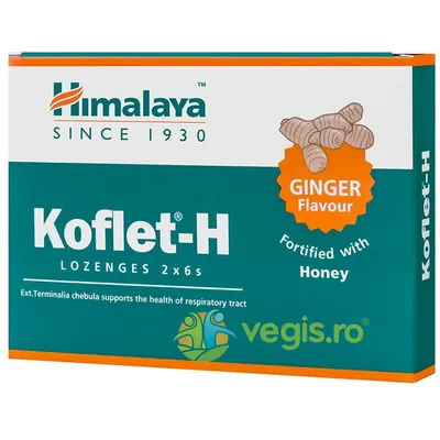 Koflet H cu Aroma de Ghimbir 12cpr masticabile