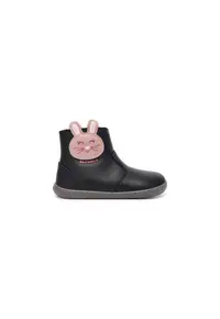 Ghete pentru fete - 305467409 - piele naturala - negru/roz