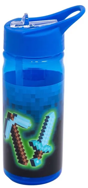 Sticlă de apă Astra Aqua Pure - Albastru Pixel, 450 ml