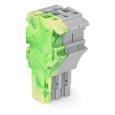 1-conductor female plug; 2.5 mm²; 3-pole; 2,50 mm²; green-yellow, gray