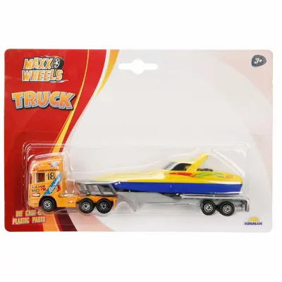 Set transportator cu barca, Maxx Wheels