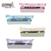 Penar tip etui, 1 fermoar, S-cool transparenta Colors