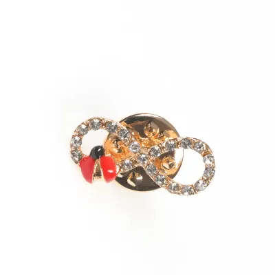 Brosa martisor infinit cu buburuza