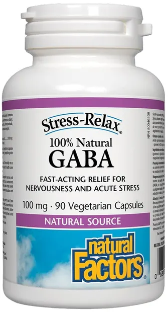 Stress-Relax GABA, 100 mg, 90 capsule, Natural Factors