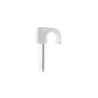 CELO Cable clip Plastigrap - alb RB-9