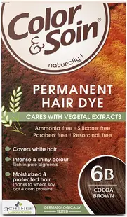 3 Chenes Color & Soin Vopsea de păr, 6B Culoare maro cacao