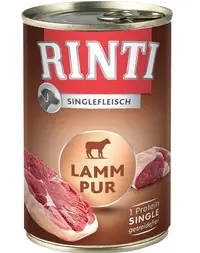 RINTI Singlefleisch Lamb Pure 400 g Hrana umeda monoproteica pentru caini, cu miel
