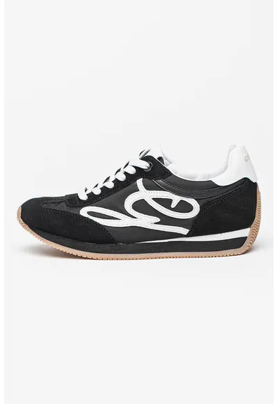Pantofi sport cu logo - Alb/Negru