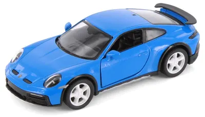 Mașinuță metalică Kinsmart - Porsche 911 GT2 RS, 1:36, albastru