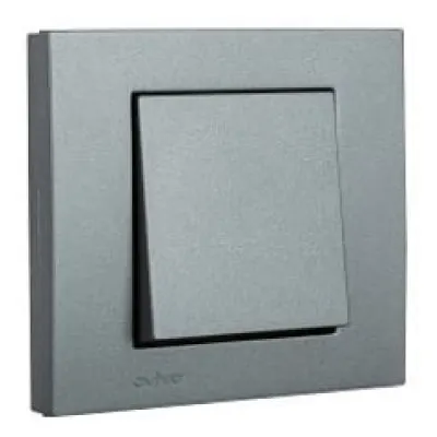 Intrerupator Cruce ST Grano Met Ovivo OV00158, 10A, 250V, IP20, fumuriu
