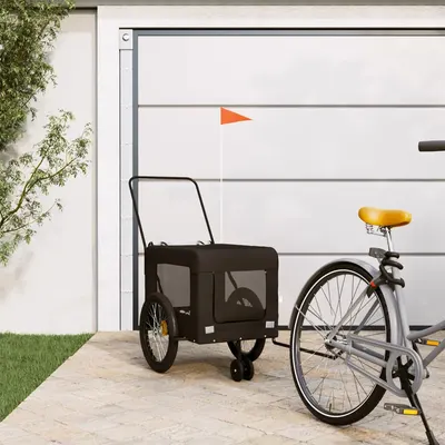 Gossi remorca bicicleta animale companie, negru, textil oxford/fier