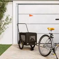 Gossi remorca bicicleta animale companie, negru, textil oxford/fier