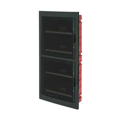 Ec630 Flush Mount. Enclosure 72 Mod. (4x18) Negru